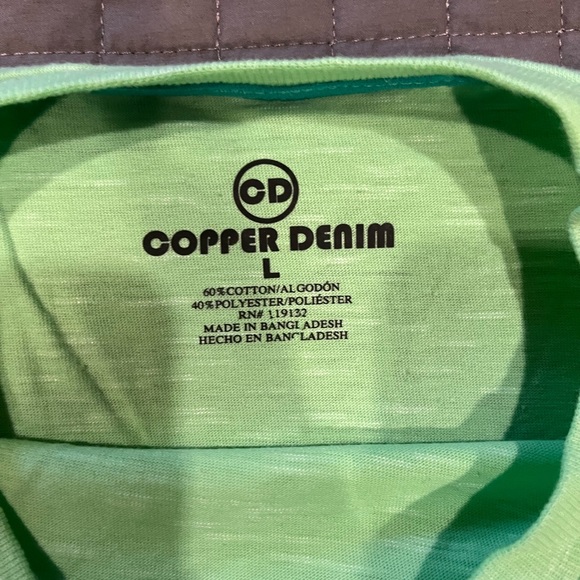 Men’s Copper Denim T-Shirt, size Large - Picture 3 of 4